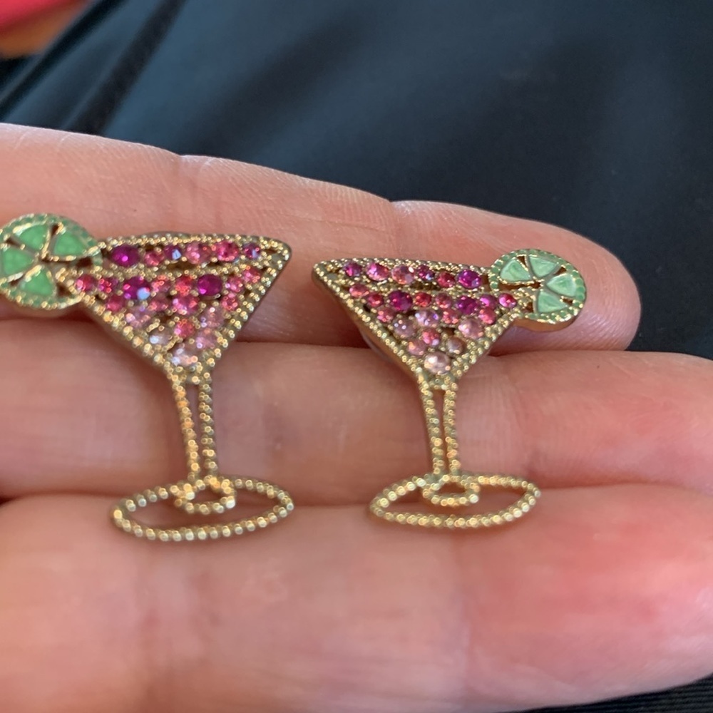 Sugarfix by Baublebar Happy New Year Splash of Cran Post Cosmopolitan Earrings - Picture 4 of 8